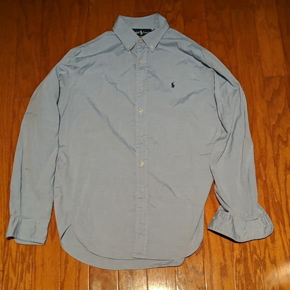 Ralph Lauren Blue Men's Button Down 15.5 - Picture 3 of 3